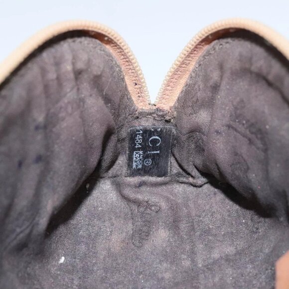 GUCCI GG Canvas Pouch Leather Outlet Beige Gold 272367 Auth 92704 - Picture 12 of 16